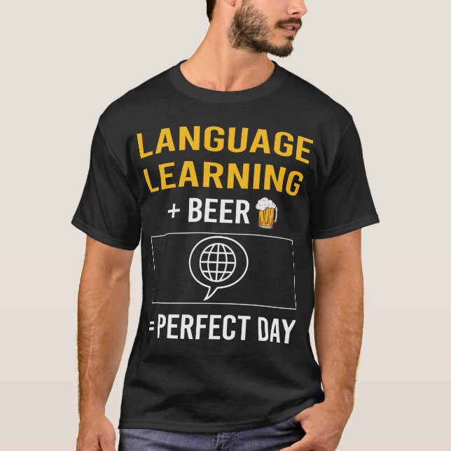 Camiseta Aprendizaje del lenguaje de Beer Day (Anverso)