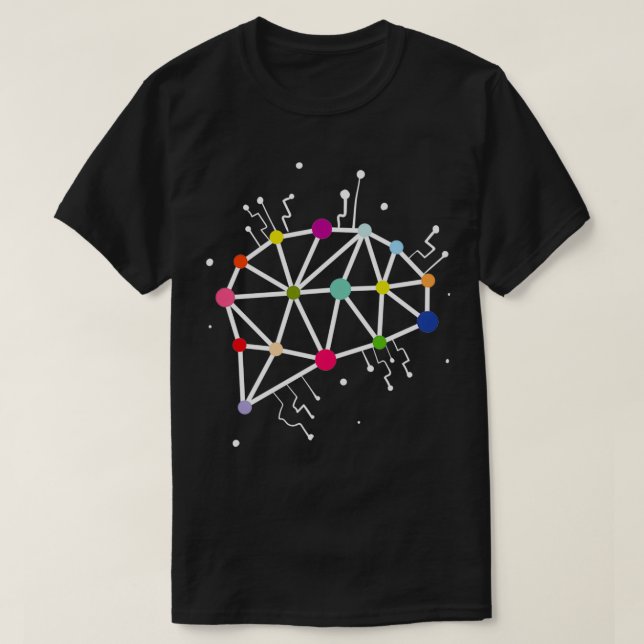 Camiseta Aprendizaje profundo de la ciencia de datos de Gua (Diseño del anverso)