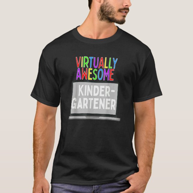 Camiseta Aprendizaje Remoto Virtual De Kindergarten El Últi (Anverso)