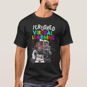 Camiseta Aprendizaje virtual triturado de monstruo remoto