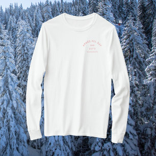 Camiseta Après All Day Icy Pink Bachelorette Ski Escudo