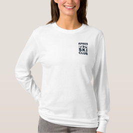 Camiseta Apres Ski Club Mountain Logo - Custom Mens Winter 