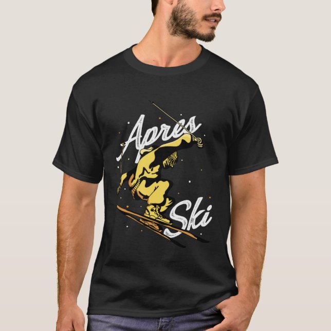 Camiseta Apres Ski Party Skiing Ski Mountains  Ski Rider  1 (Anverso)