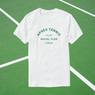 Camiseta Après Tennis Social Club Crest Verde Personalizado