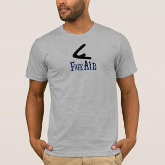 Camiseta apretada negra y azul del aire libre