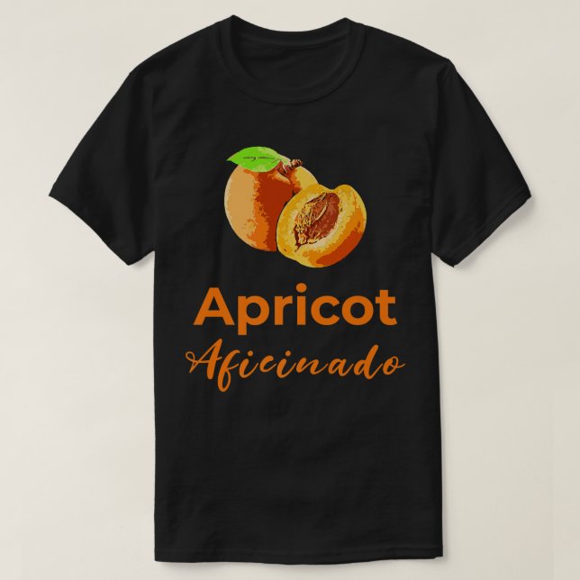 Camiseta Apricot Aficionado Fruit Lovers Vegan Vegetarian P (Diseño del anverso)