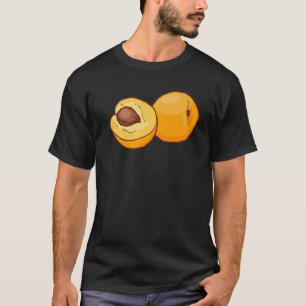 Camiseta Apricot Fruit Food Vegetarian