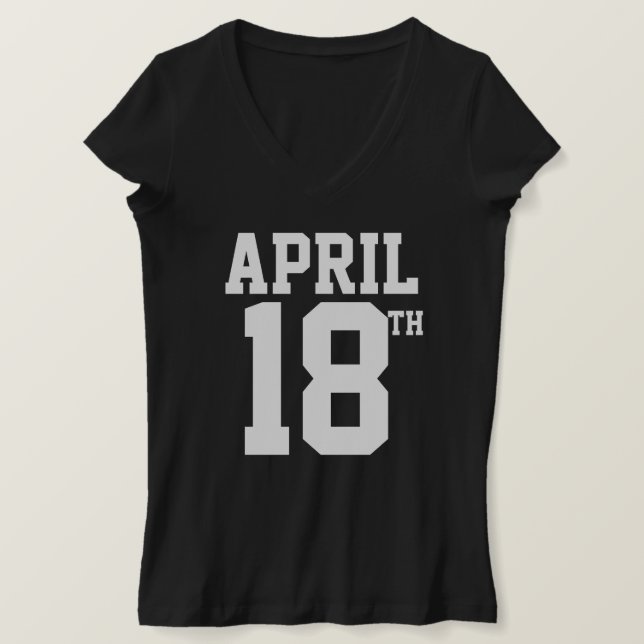 CAMISETA APRIL 18TH T-SHIRT (Anverso del diseño)