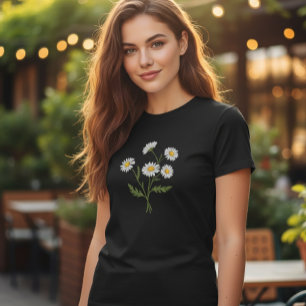 Camiseta April Birth Flower Botanical Shirt - Daisy Flower 