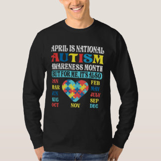 Camiseta April is National Autism Awareness Month Kids Boy