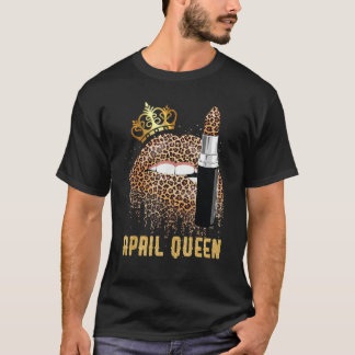 Camiseta April Queen Leopard Lips Shirt April