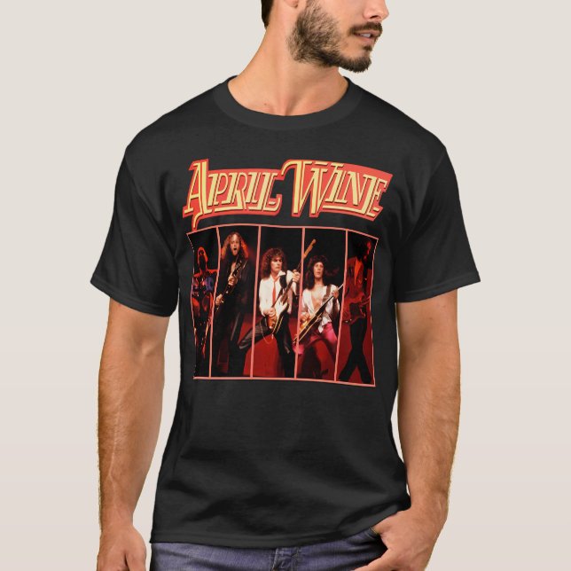 Camiseta April Wine llorando banda de viudas (Anverso)