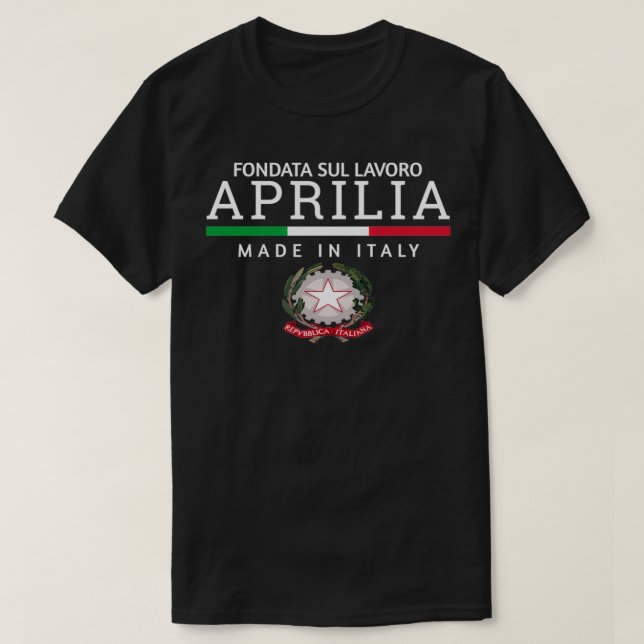 Camiseta Aprilia Italia (Diseño del anverso)