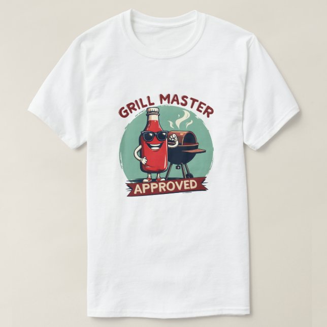 Camiseta Aprobar el maestro de la parrilla (Diseño del anverso)
