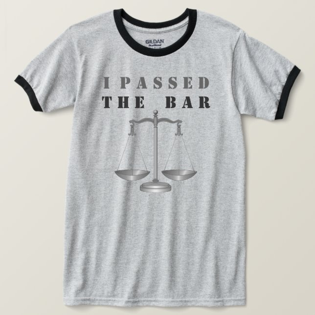 Camiseta Aprobó el examen de abogacía (Anverso del diseño)