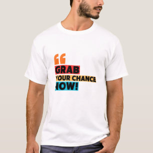 Camiseta Aprovecha Tu Oportunidad – Tipografía de Cita Moti