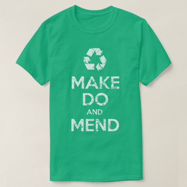 Camiseta Aprovecha y repara (Diseño del anverso)