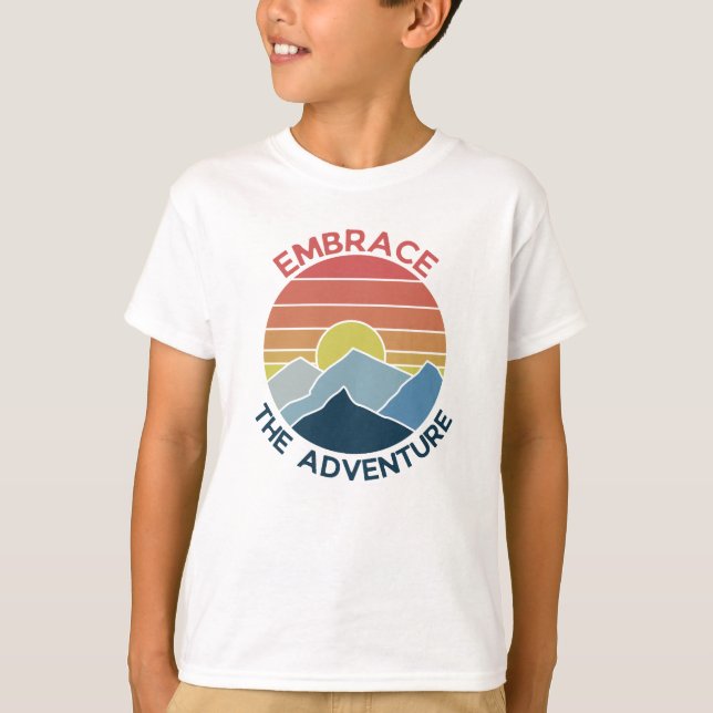 Camiseta Aprovechar el tiempo de aventura de montaña (Anverso)