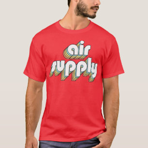 Camiseta Aprovisionamiento de aire Retro Estilo de tipograf