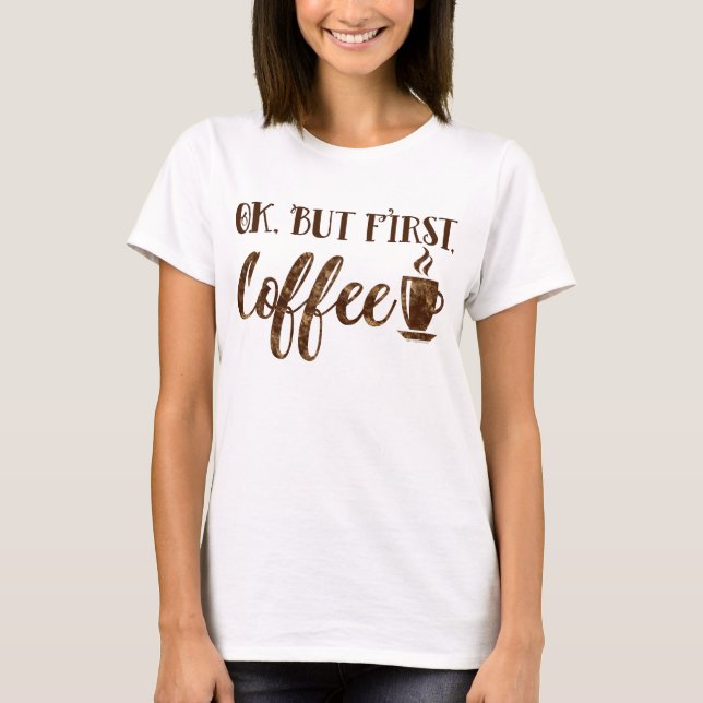 Camiseta Apruebe pero el decir divertido de la mañana del (Anverso)