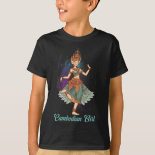 Camiseta Apsara baila danza camboyana reina jemer camboyana
