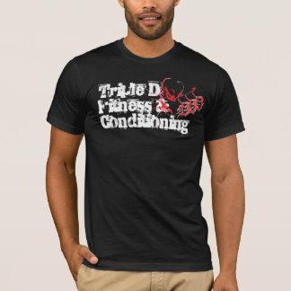 Camiseta Aptitud triple de D y T negro de condicionamiento