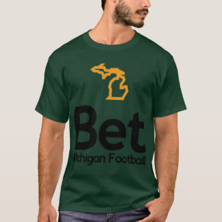 Camiseta Apuesta Michigan Logotipo Legal Deportes Apuestas