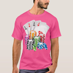Camiseta Apuestas de juego de Chip de Casino Queen Queen