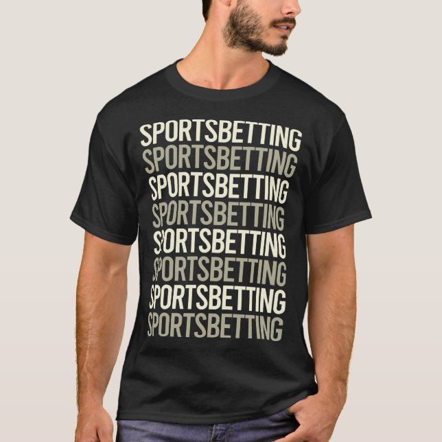Camiseta Apuestas Deportivas Texto Blanco (Anverso)