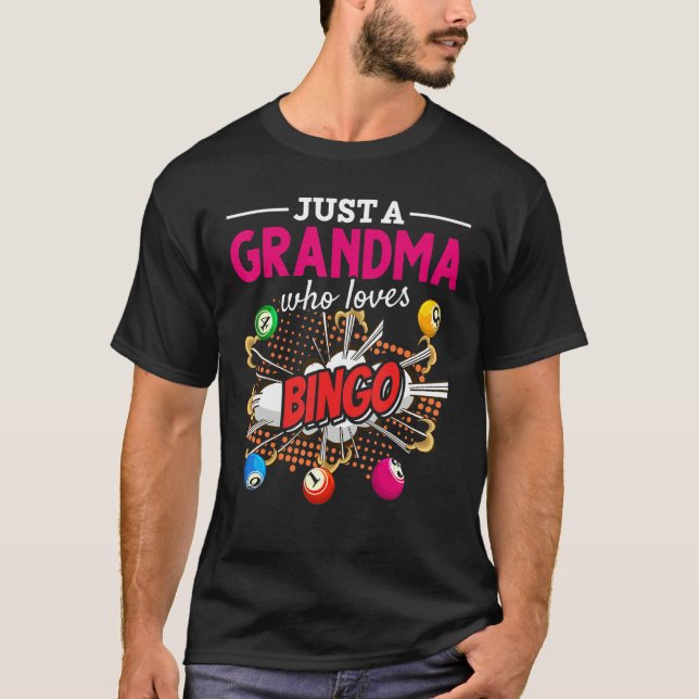 Camiseta Apuestas Nana Lotería Abuela Jugadora de Bingo Abu (Anverso)