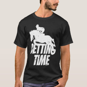 Camiseta Apuestas Tiempo Apuestas de carreras de caballos  