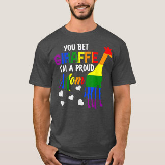 Camiseta Apuesto a que Giraffe soy una orgullosa madre orgu