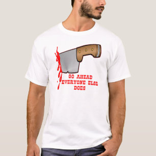Camiseta Apuñalado por el cuchillo en la parte posterior