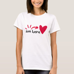 Camiseta apuntar aquí