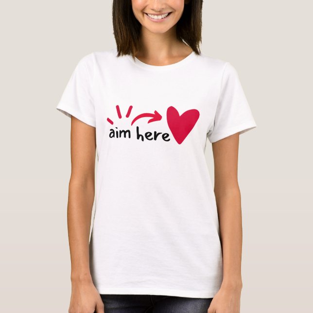 Camiseta apuntar aquí (Anverso)
