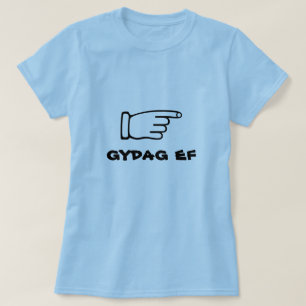 Camiseta Apuntar con el dedo con el ladrón de texto