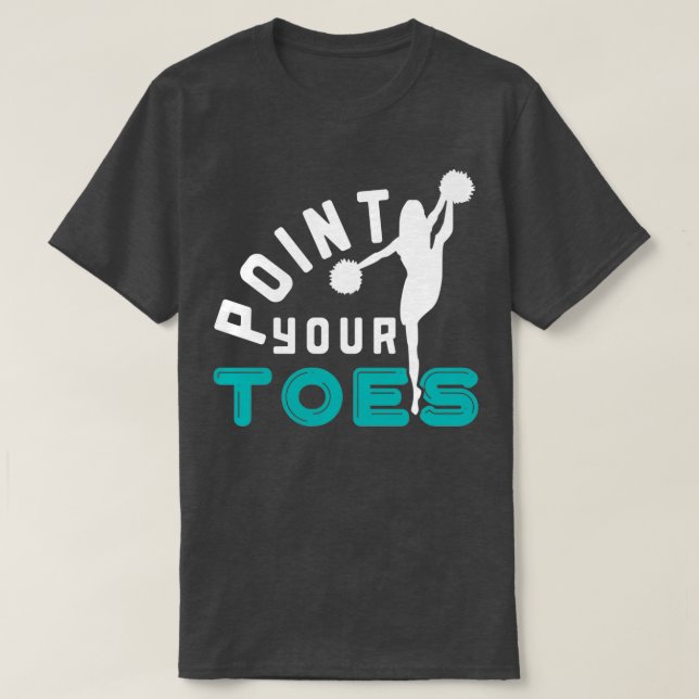 Camiseta Apunte los dedos de los pies 2 (Diseño del anverso)