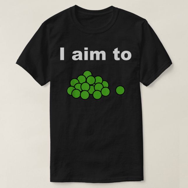 Camiseta Apunto A Peas - Divertido Tee (Diseño del anverso)