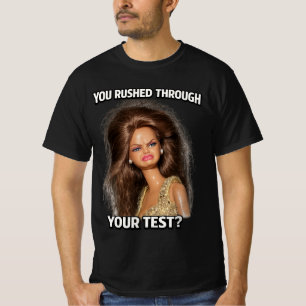 Camiseta ¿Apuraste tu examen? Pelo despeinado divertido