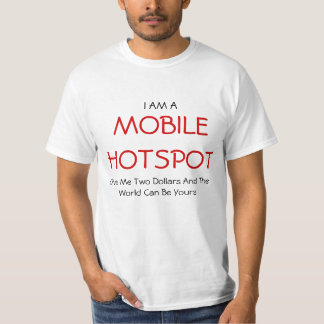 Camiseta Apuroses móviles que hacen publicidad de la
