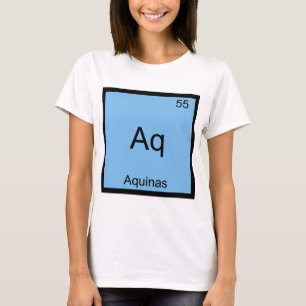 Camiseta Aq - Aquinas Elemento Divertido de Química Camiset