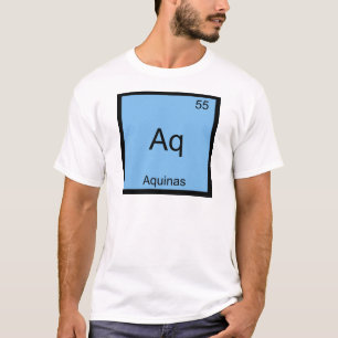 Camiseta Aq - Aquinas Elemento Gracioso Símbolo De Química