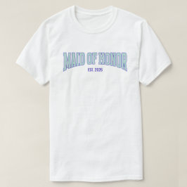 Camiseta Aqua + Beige Raya Azul Marino DAMA DE HONOR