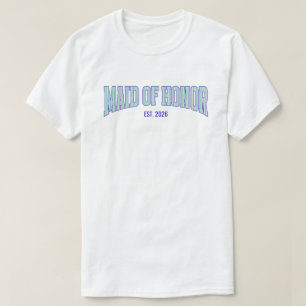 Camiseta Aqua + Beige Raya Azul Marino DAMA DE HONOR 
