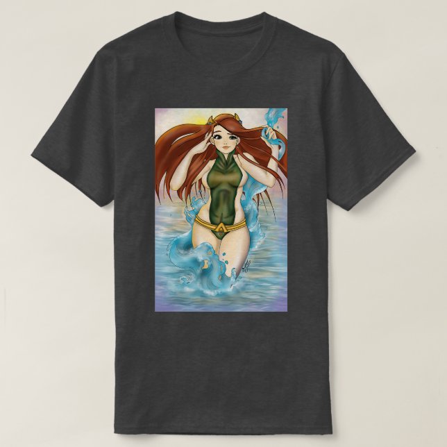 Camiseta Aqua chica (Diseño del anverso)