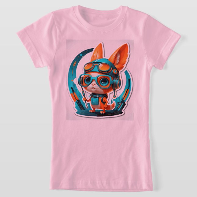Camiseta Aqua Foxy Vibes (Distribución)