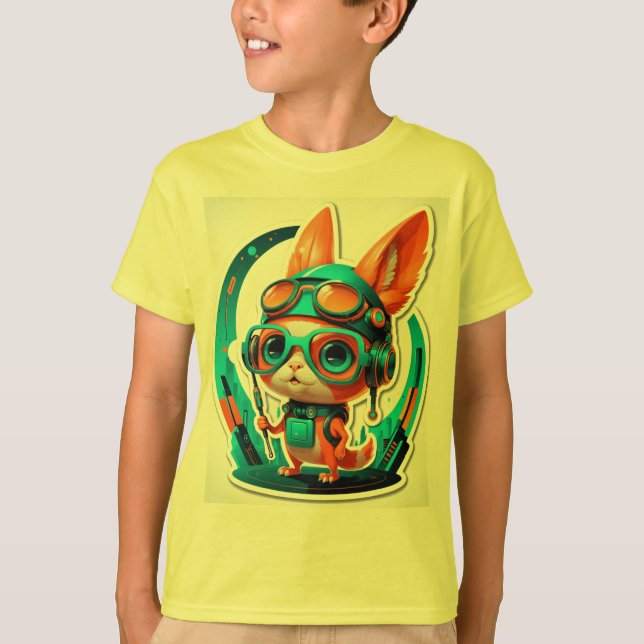 Camiseta Aqua Foxy Vibes (Anverso)