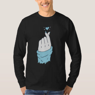 Camiseta Aqua Heart Hands Los hombres aman la gráfica