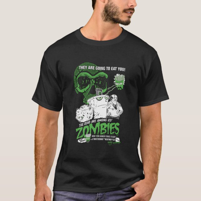 Camiseta Aqua N Hunger Force Zombies (Anverso)
