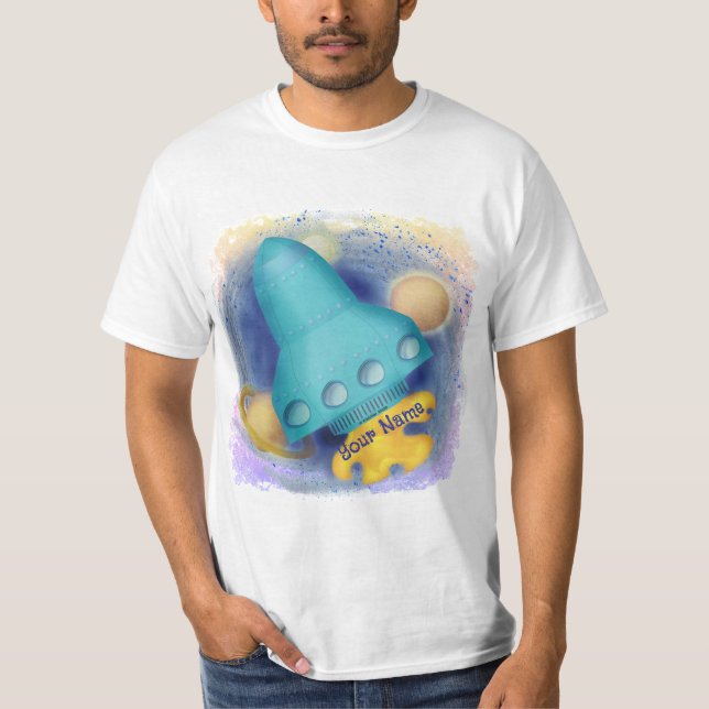 Camiseta Aqua Rocket  T-shirt (Anverso)